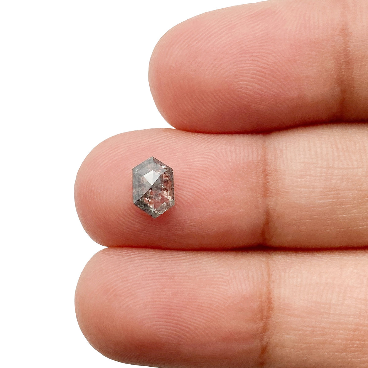 0.71ct | Rustic  Hexagon Shape Step Cut Diamond - Modern Rustic Diamond