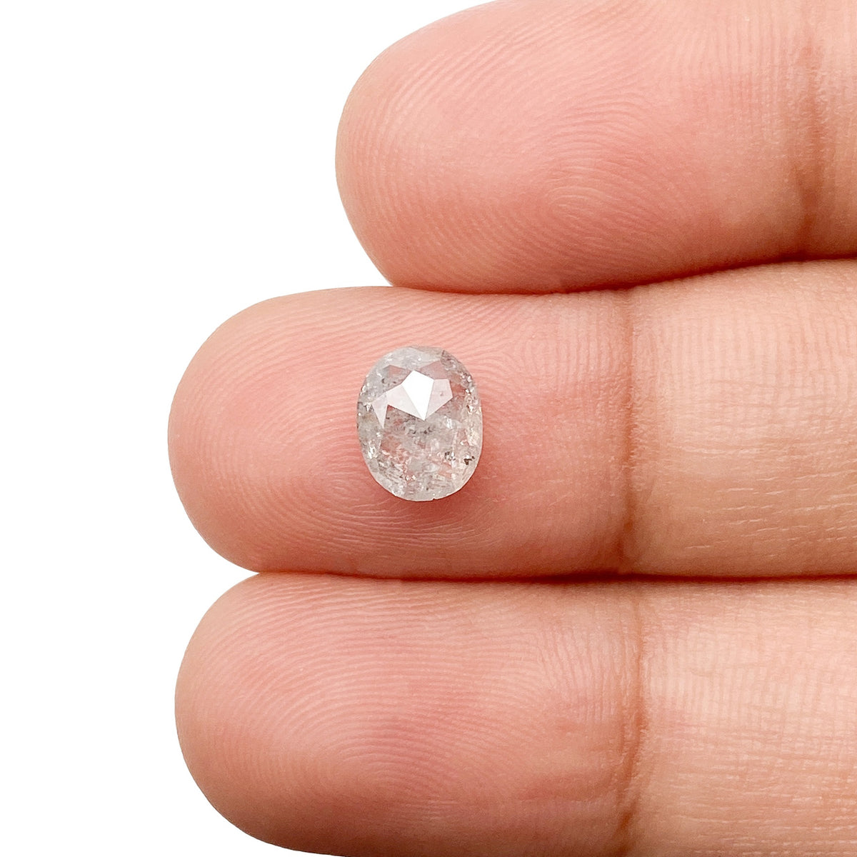 1.29ct | Rustic Oval Shape Rose Cut Diamond - Modern Rustic Diamond