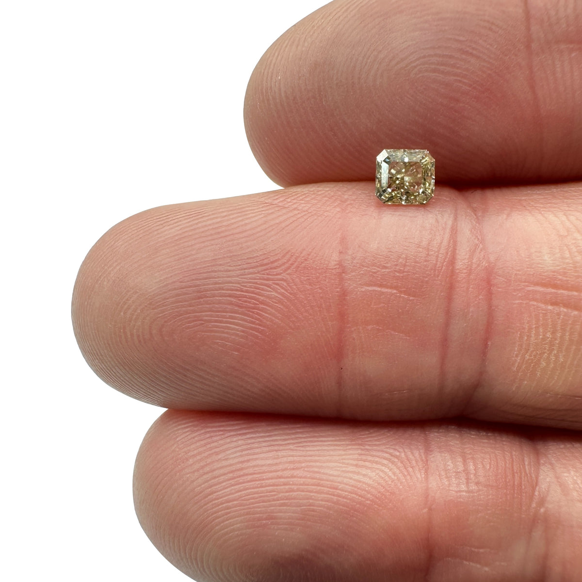 0.33ct | Champagne SI Radiant Shape Brilliant Cut Diamond - Modern Rustic Diamond