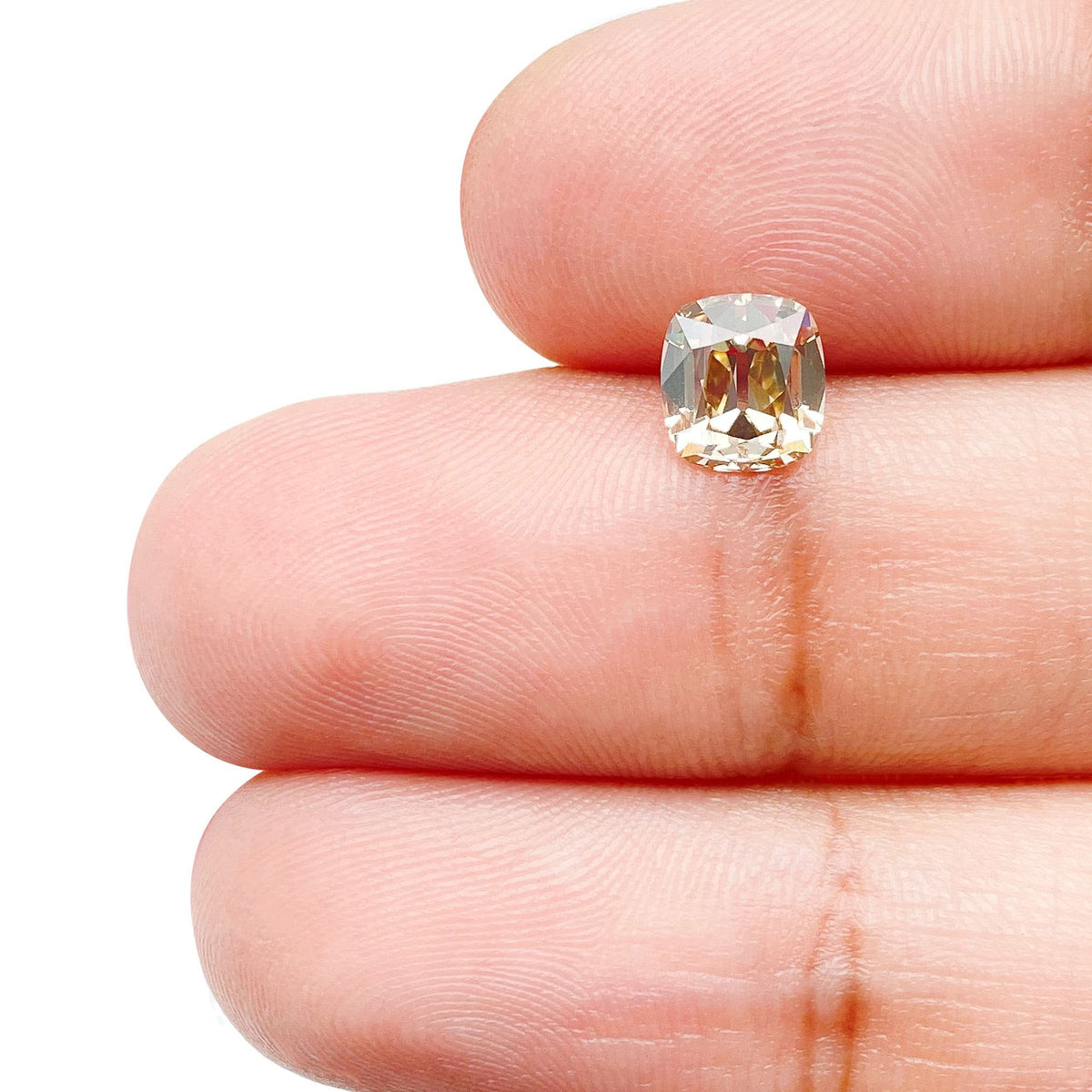 1.27ct | Fancy Light Brown VS1 Cushion Shape Old Mine Cut Diamond (GIA) - Modern Rustic Diamond
