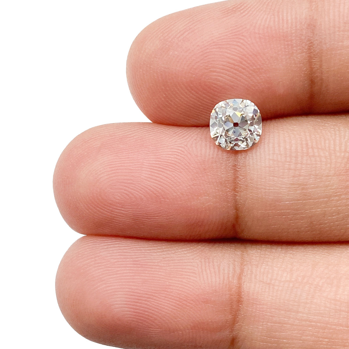 1.01ct | I-J/VS-SI Cushion Shape Old Mine Cut Diamond - Modern Rustic Diamond