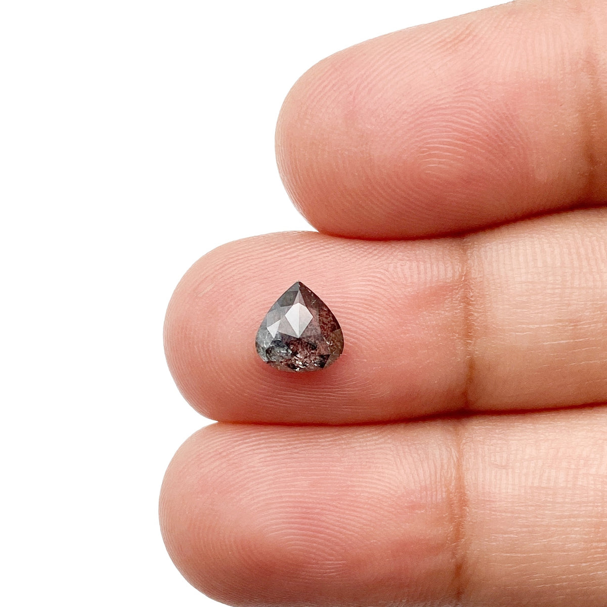 0.84ct | Rustic  Pear Shape Rose Cut Diamond - Modern Rustic Diamond