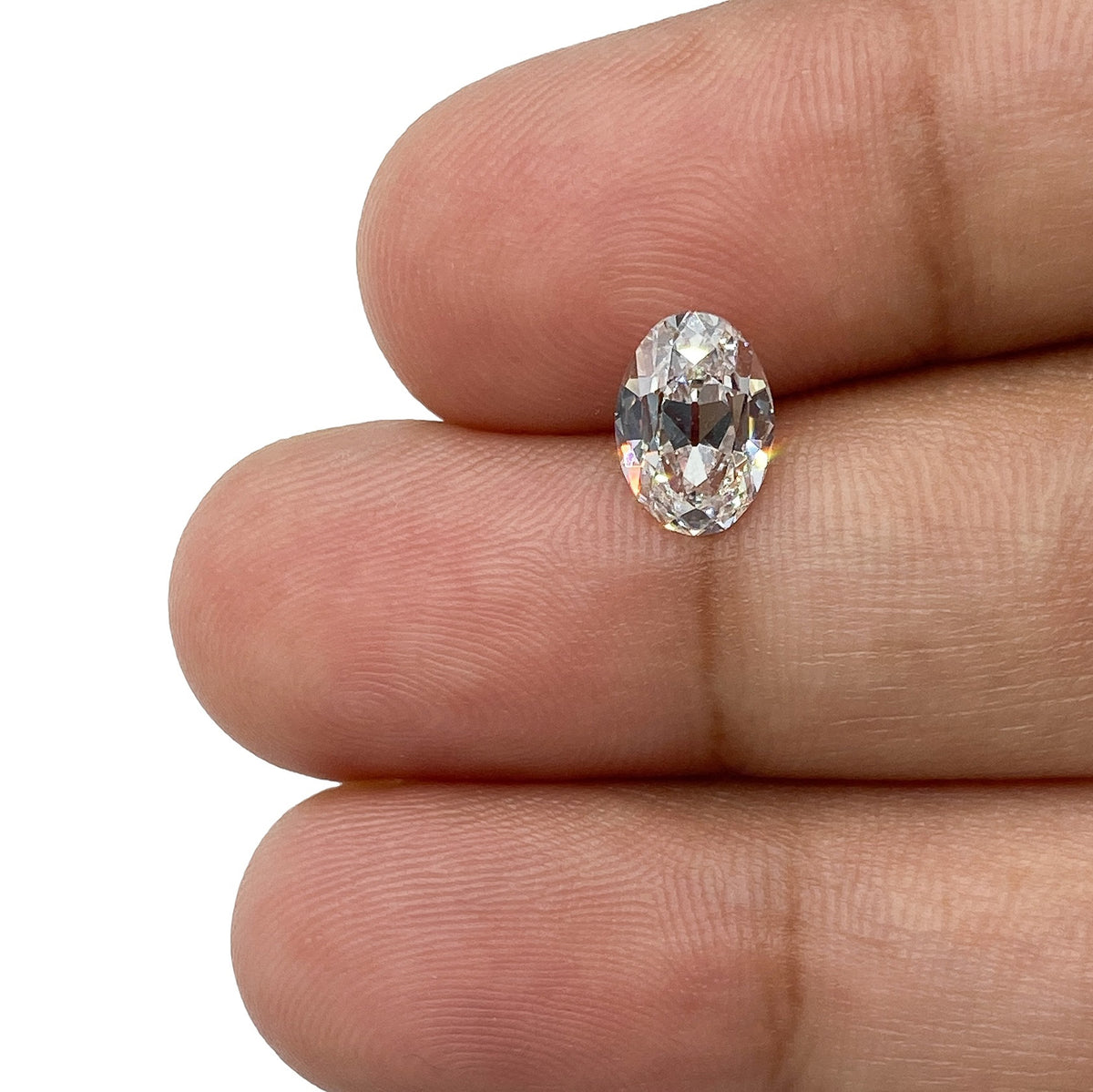 1.30ct | F/VS1 Oval Shape Old Mine Cut Diamond (GIA) - Modern Rustic Diamond