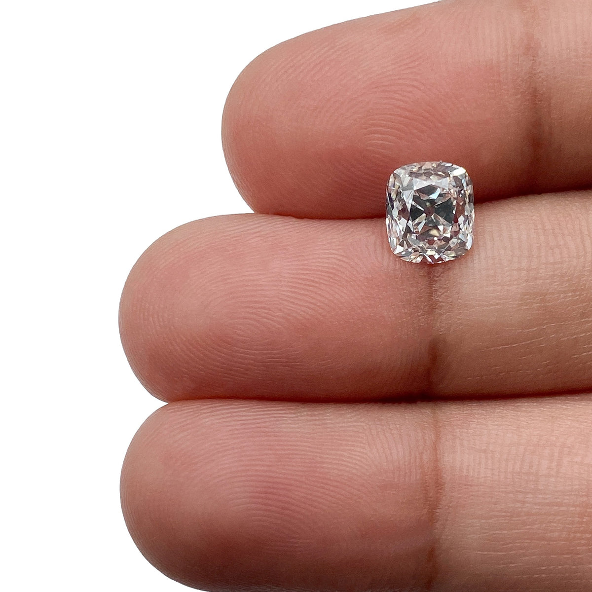 1.51ct | E-F/VS-SI Cushion Shape Old Mine Cut Diamond - Modern Rustic Diamond