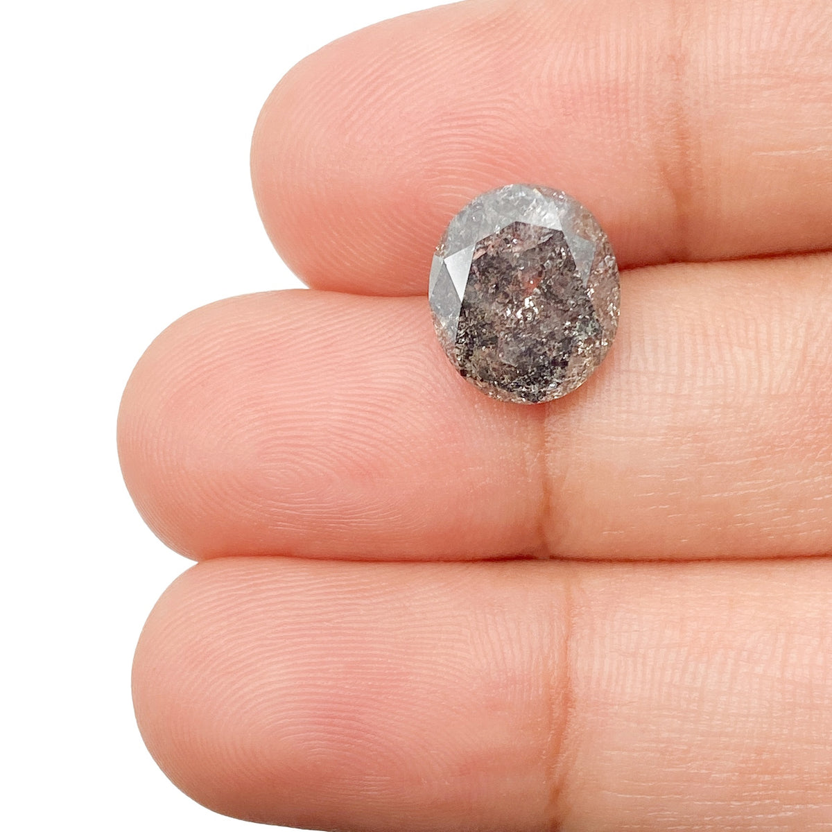 3.80ct | Rustic  Oval Shape Brilliant Cut Diamond - Modern Rustic Diamond