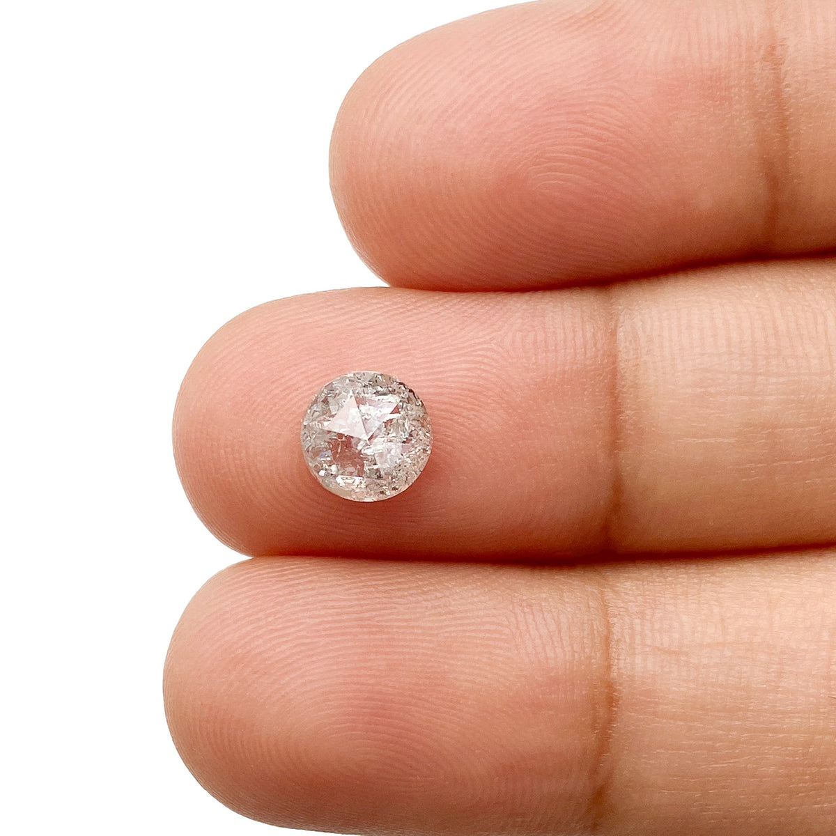 0.92ct | Rustic  Round Shape Rose Cut Diamond - Modern Rustic Diamond