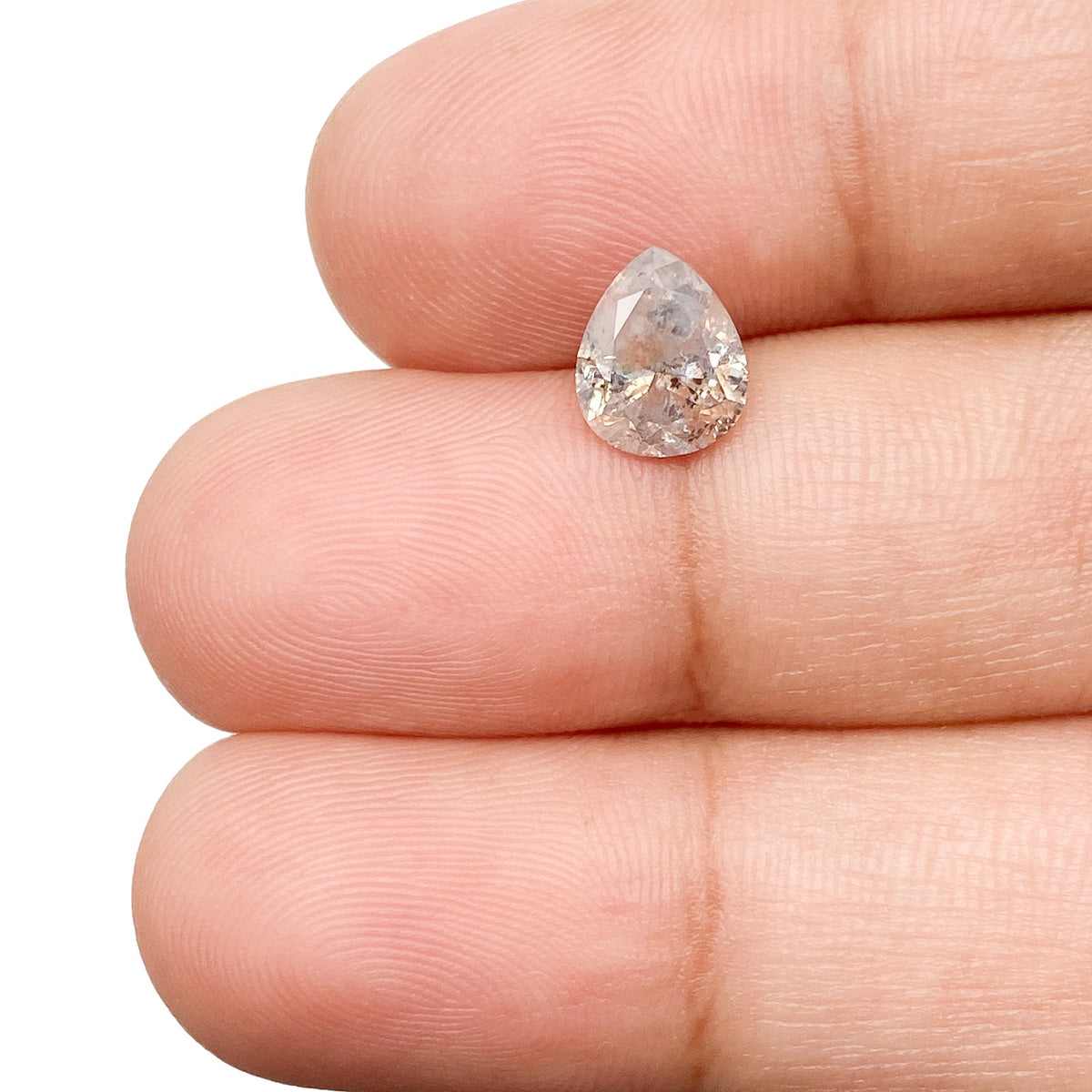 1.24ct | Rustic Pear Shape Brilliant Cut Diamond - Modern Rustic Diamond