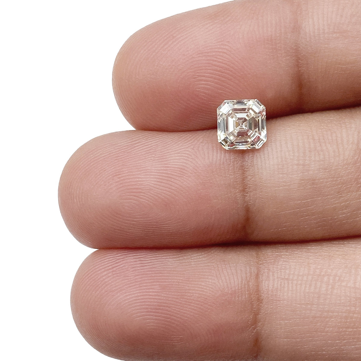 1.01ct | Light Color VVS Asscher Shape Step Cut Diamond - Modern Rustic Diamond