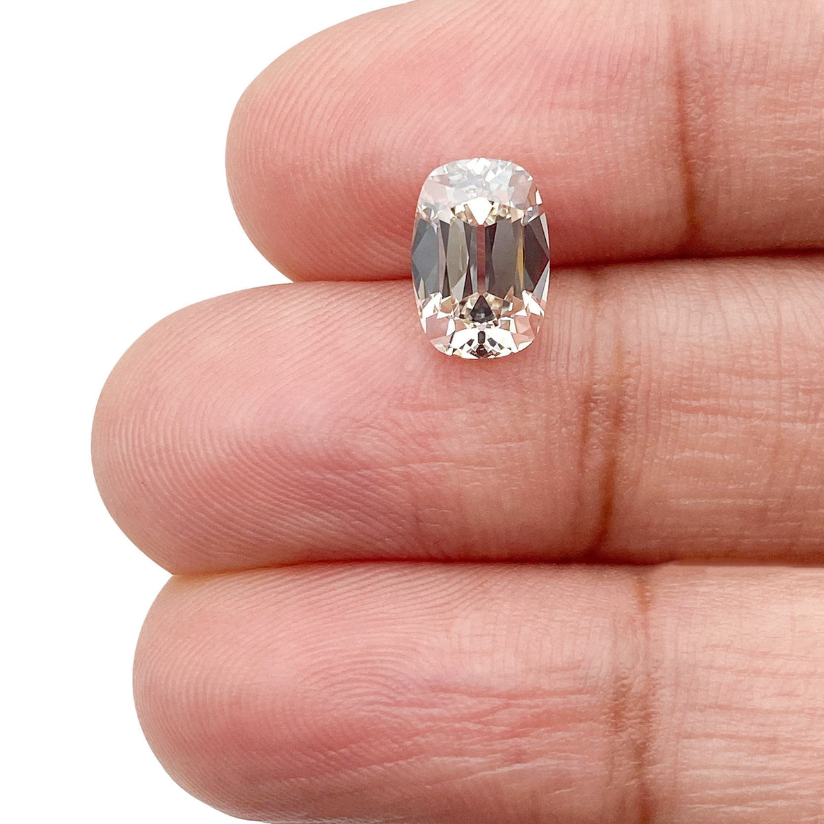 1.53ct | L/VS2 Cushion Shape Old Mine Cut Diamond (GIA) - Modern Rustic Diamond