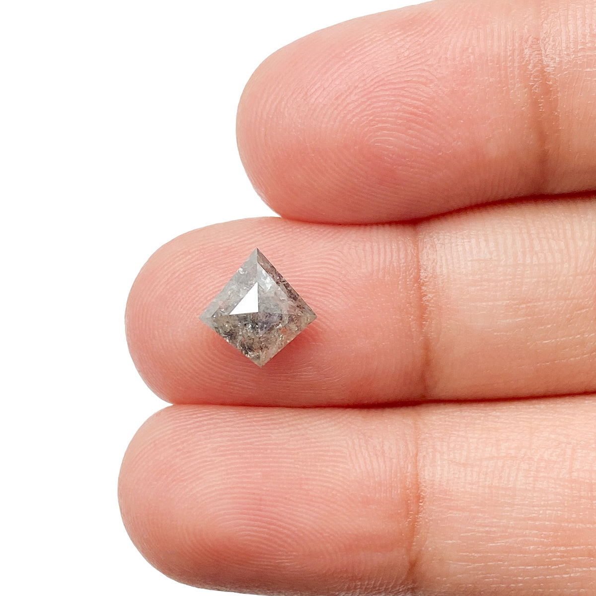1.55ct | Rustic  Kite Shape Step Cut Diamond - Modern Rustic Diamond
