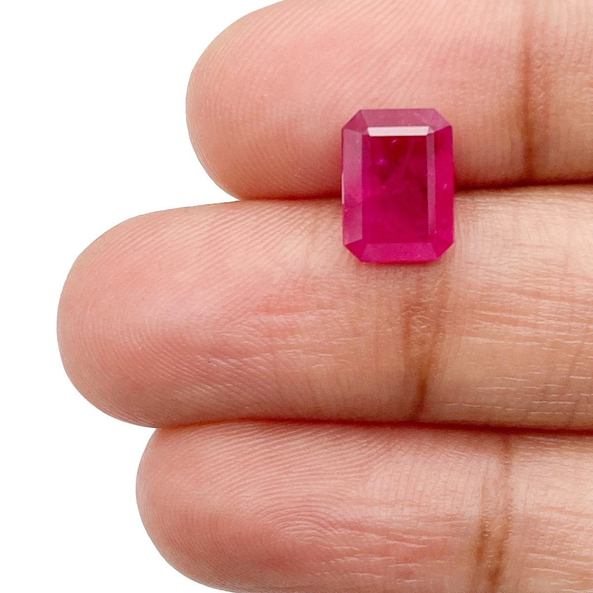 2.27ct | Red/ Emerald Shape Step Cut Diamond - Modern Rustic Diamond