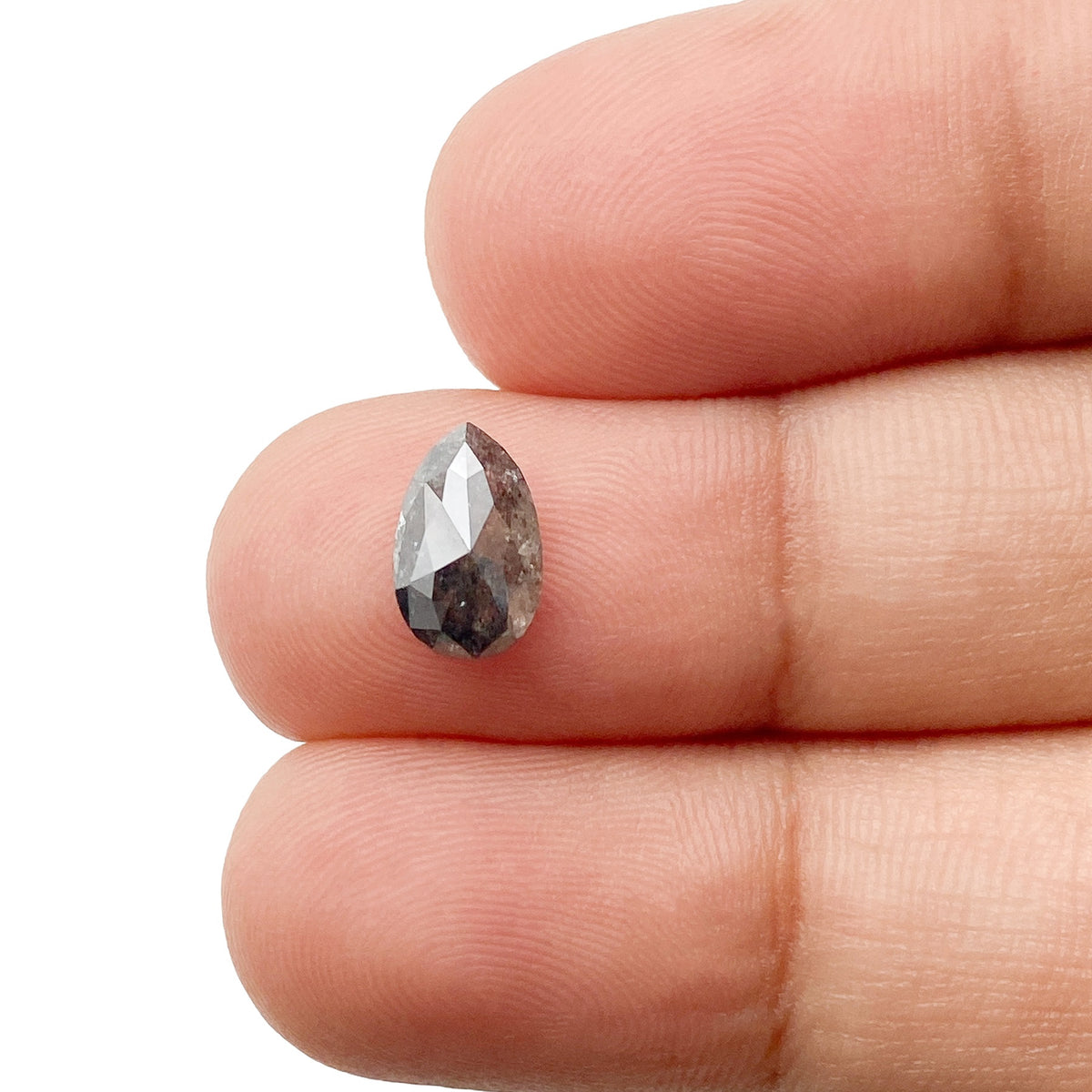 1.23ct | Rustic  Pear Shape Rose Cut Diamond - Modern Rustic Diamond