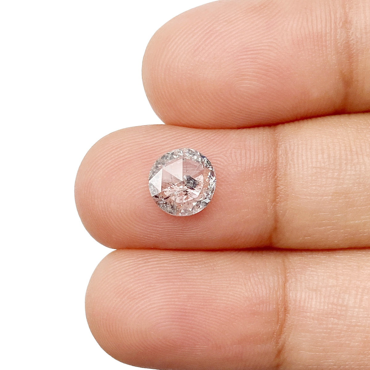 1.10ct | Rustic  Round Shape Rose Cut Diamond - Modern Rustic Diamond