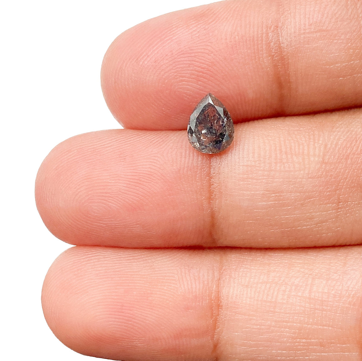 0.88ct | Rustic  Pear Shape Brilliant Cut Diamond - Modern Rustic Diamond