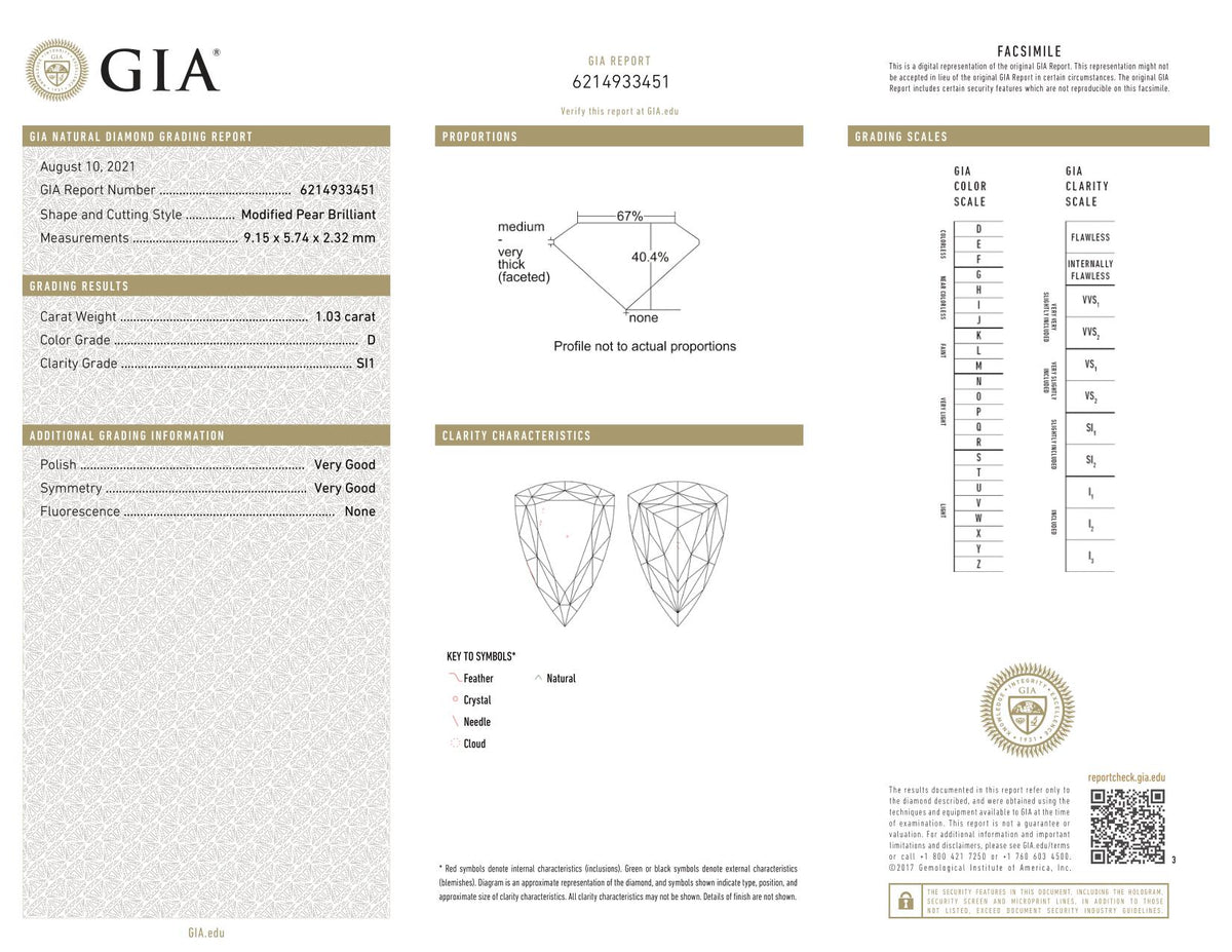 1.03ct | D/SI1 Pear Shape Rose Cut Diamond (GIA) - Modern Rustic Diamond