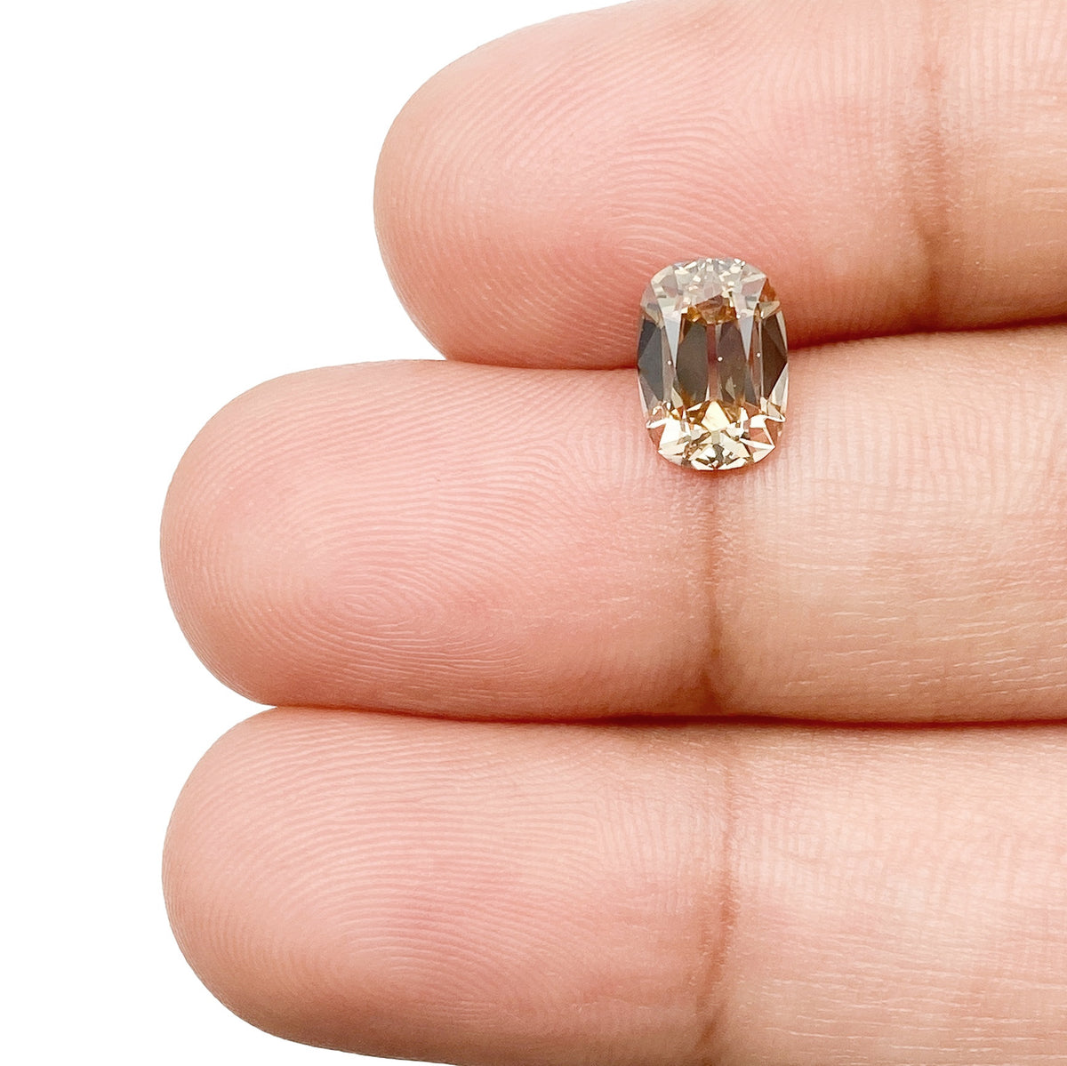 1.29ct | Champagne VS2 Cushion Shape Old Mine Cut Diamond (GIA) - Modern Rustic Diamond