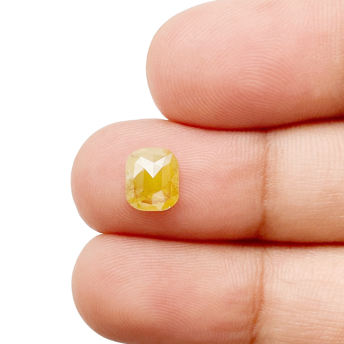 0.89ct | Rustic  Cushion Shape Rose Cut Diamond - Modern Rustic Diamond