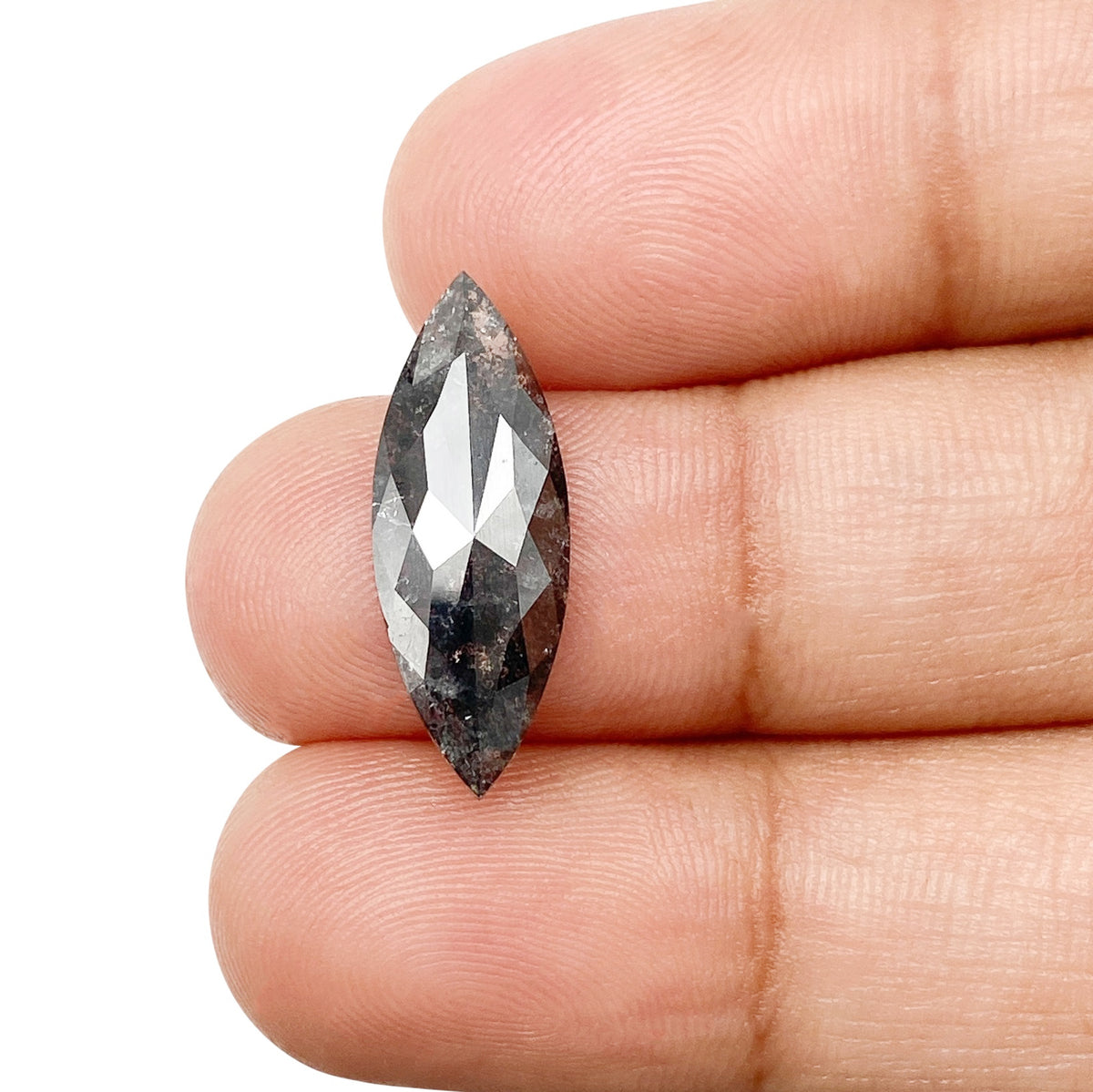 3.10ct | Rustic Marquise Shape Rose Cut Diamond - Modern Rustic Diamond
