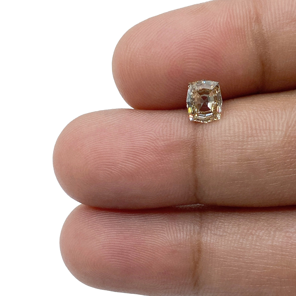 0.77ct | Champagne VS Octagonal Shape Step Cut Diamond - Modern Rustic Diamond