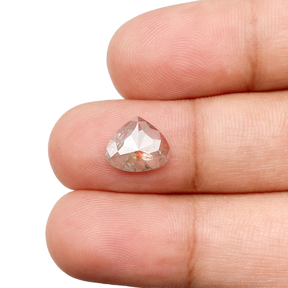 1.08ct | Rustic Pear Shape Rose Cut Diamond - Modern Rustic Diamond