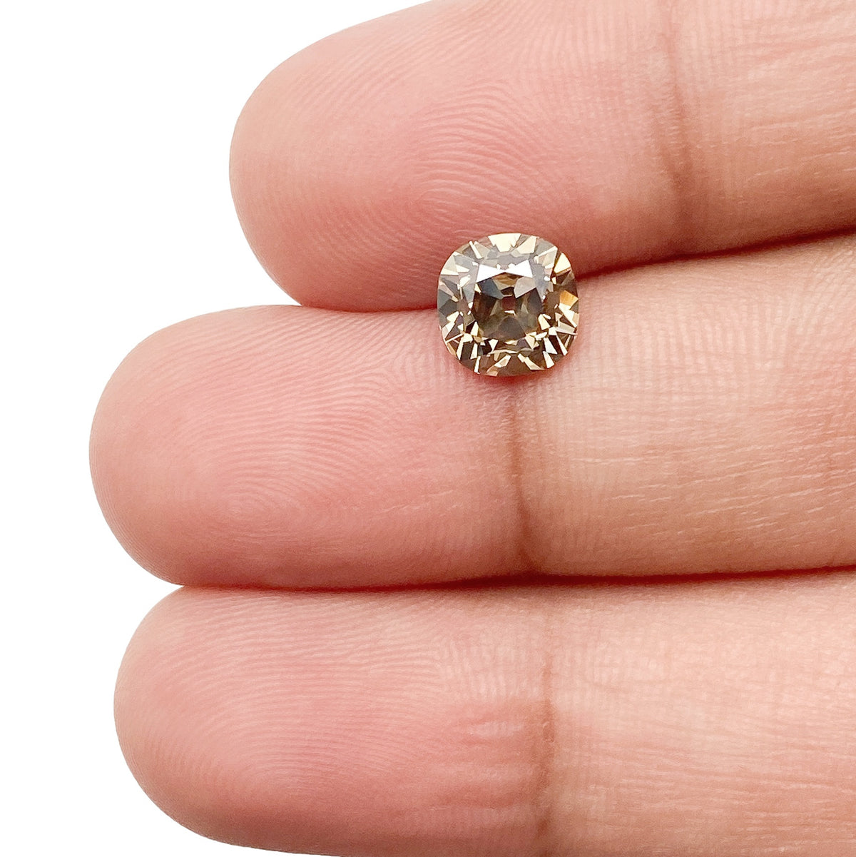 1.27ct | Cognac VVS1 Cushion Shape Old Mine Cut Diamond (GIA) - Modern Rustic Diamond