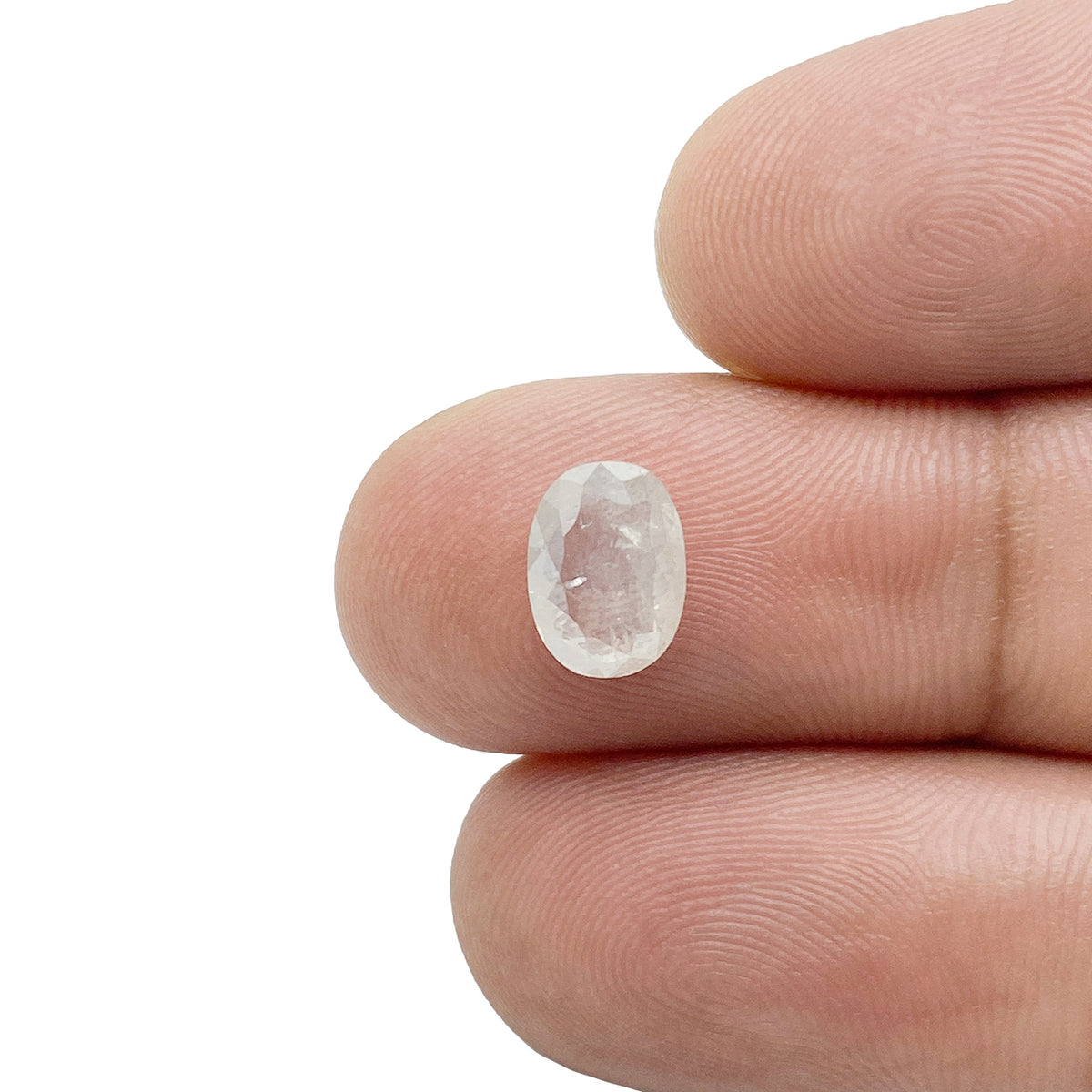 1.29ct | Salt &amp; Pepper Oval Shape Rose Cut Diamond - Modern Rustic Diamond