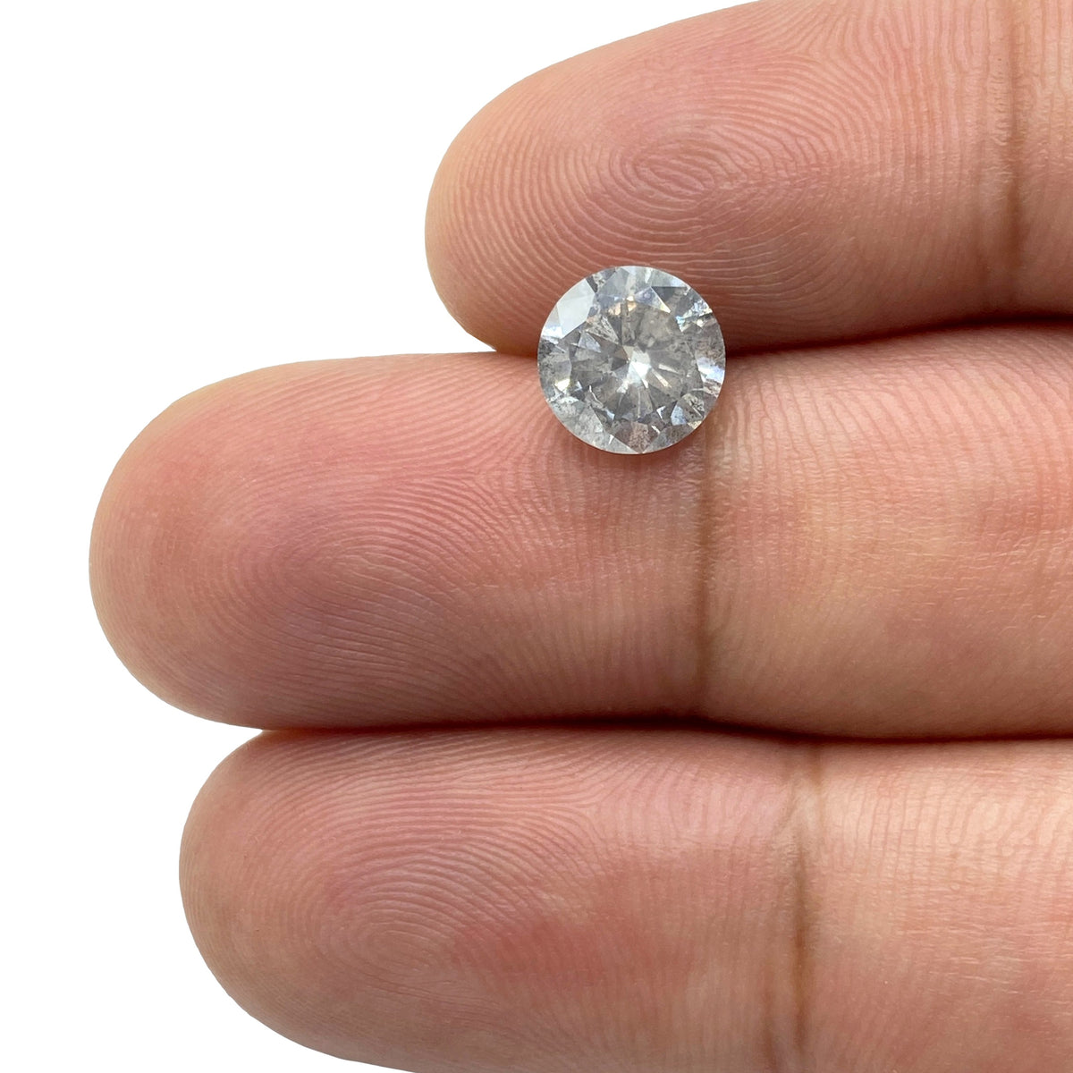 1.52ct | Rustic  Round Shape Brilliant Cut Diamond - Modern Rustic Diamond