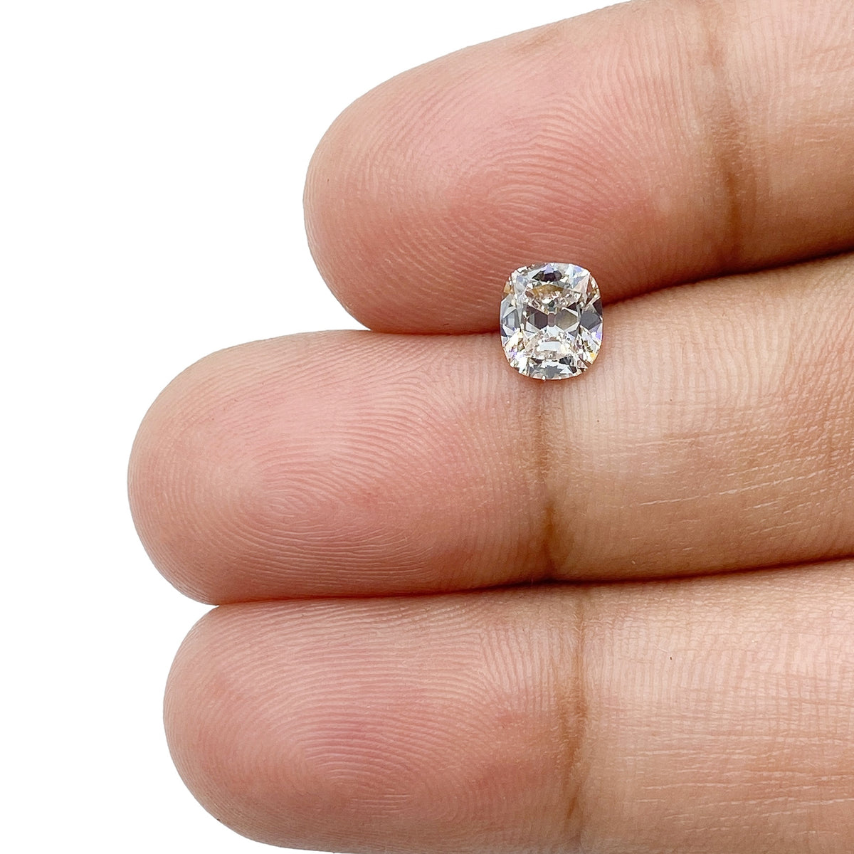 0.70ct | E-F/VS Cushion Shape Old Mine Cut Diamond - Modern Rustic Diamond