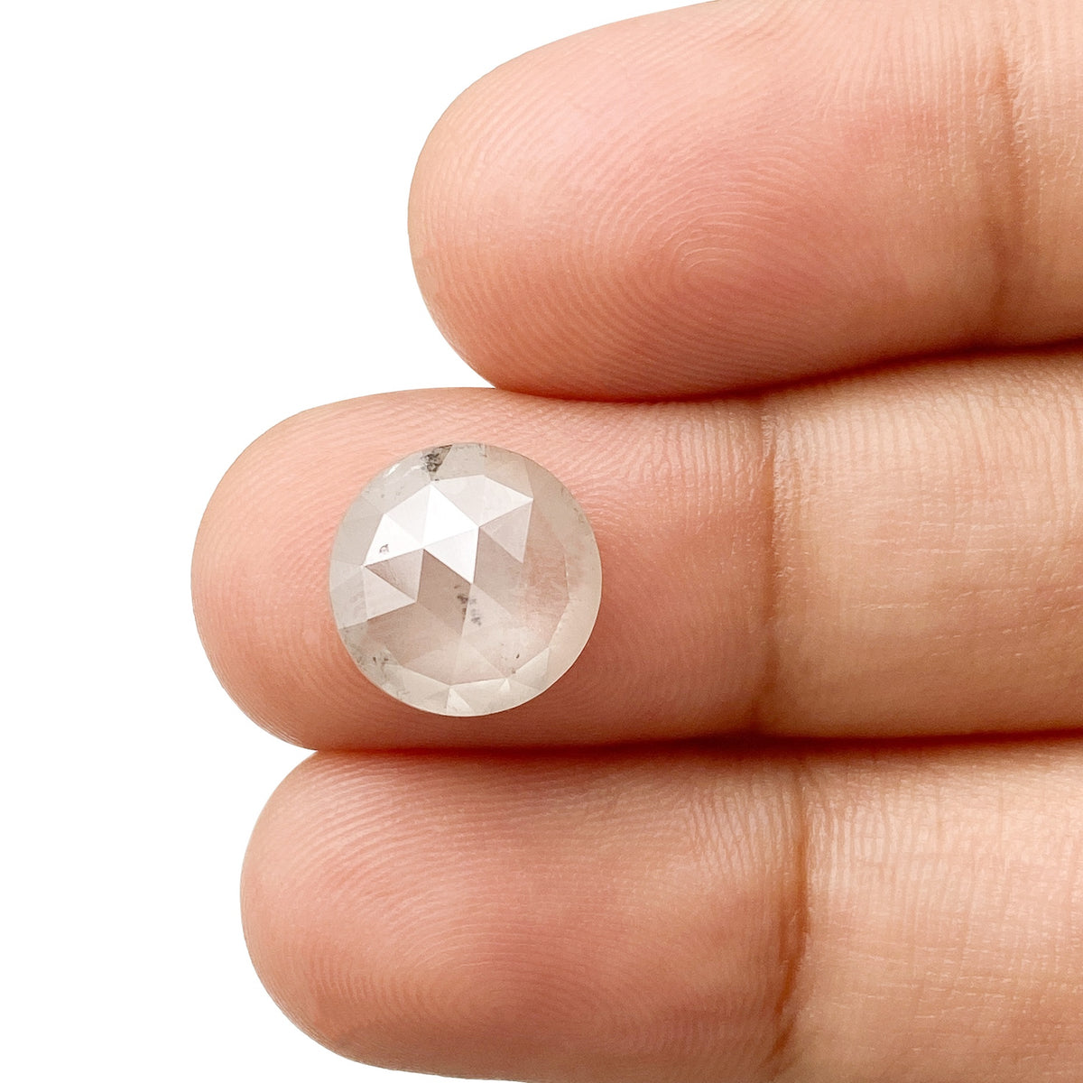 3.37ct | Rustic  Round Shape Rose Cut Diamond - Modern Rustic Diamond