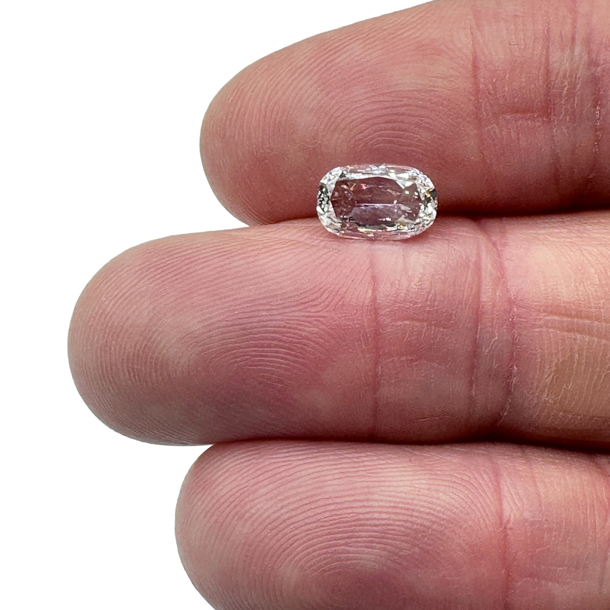 1.04ct | D/SI Cushion Shape Old Mine Cut Diamond - Modern Rustic Diamond