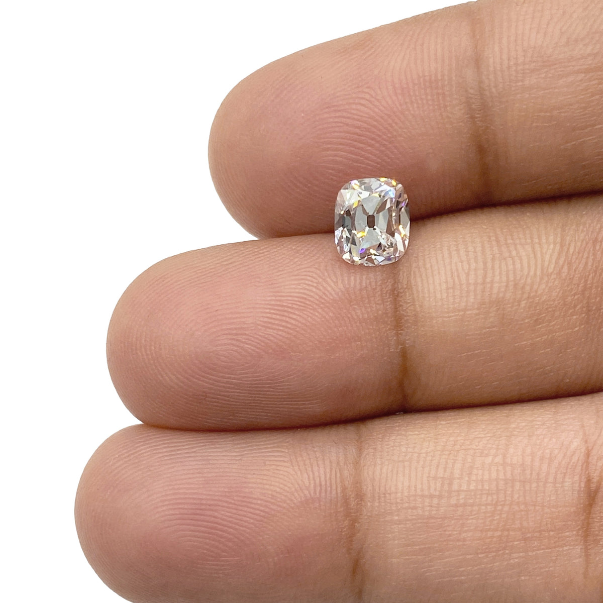 1.05ct | D-E/VS-SI Cushion Shape Old Mine Cut Diamond - Modern Rustic Diamond