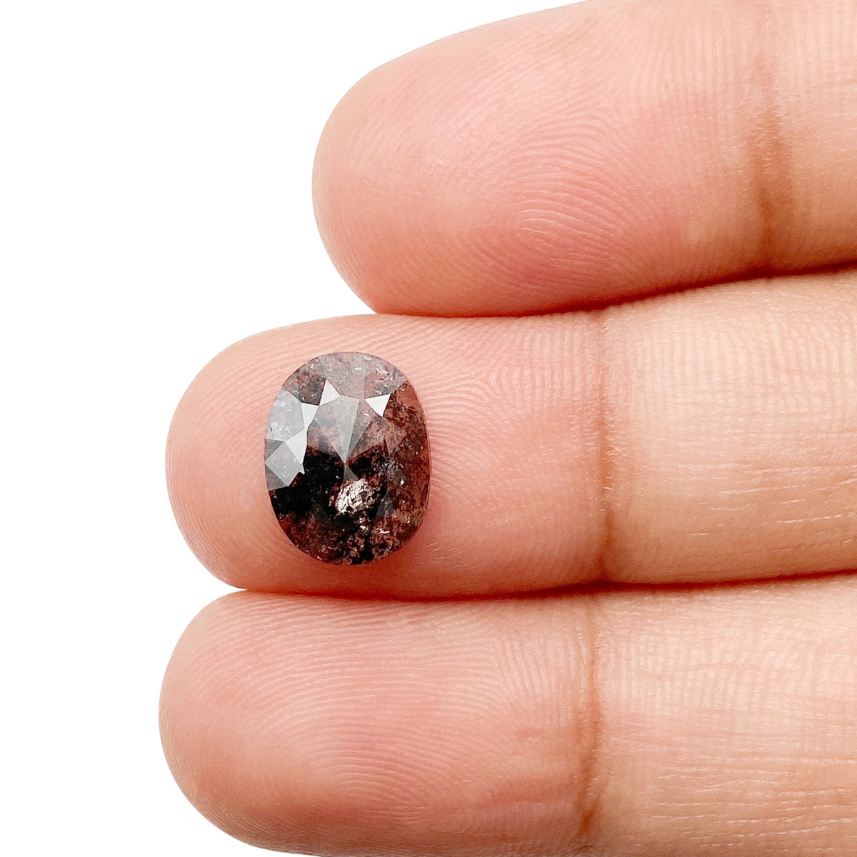 1.67ct | Rustic Oval Shape Rose Cut Diamond - Modern Rustic Diamond