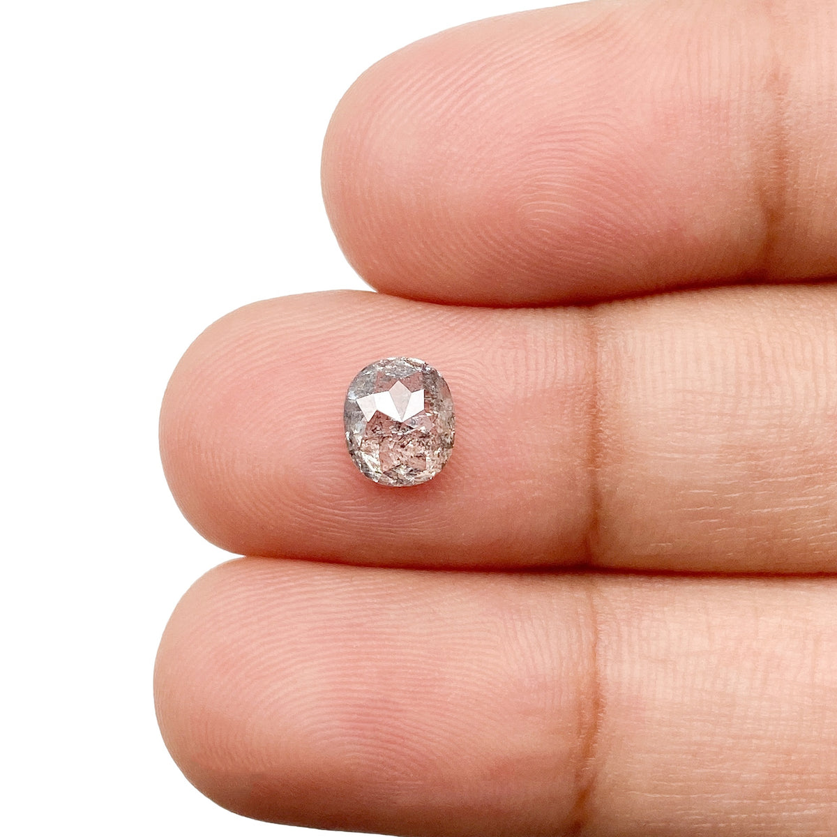 0.87ct | Rustic Cushion Shape Rose Cut Diamond - Modern Rustic Diamond