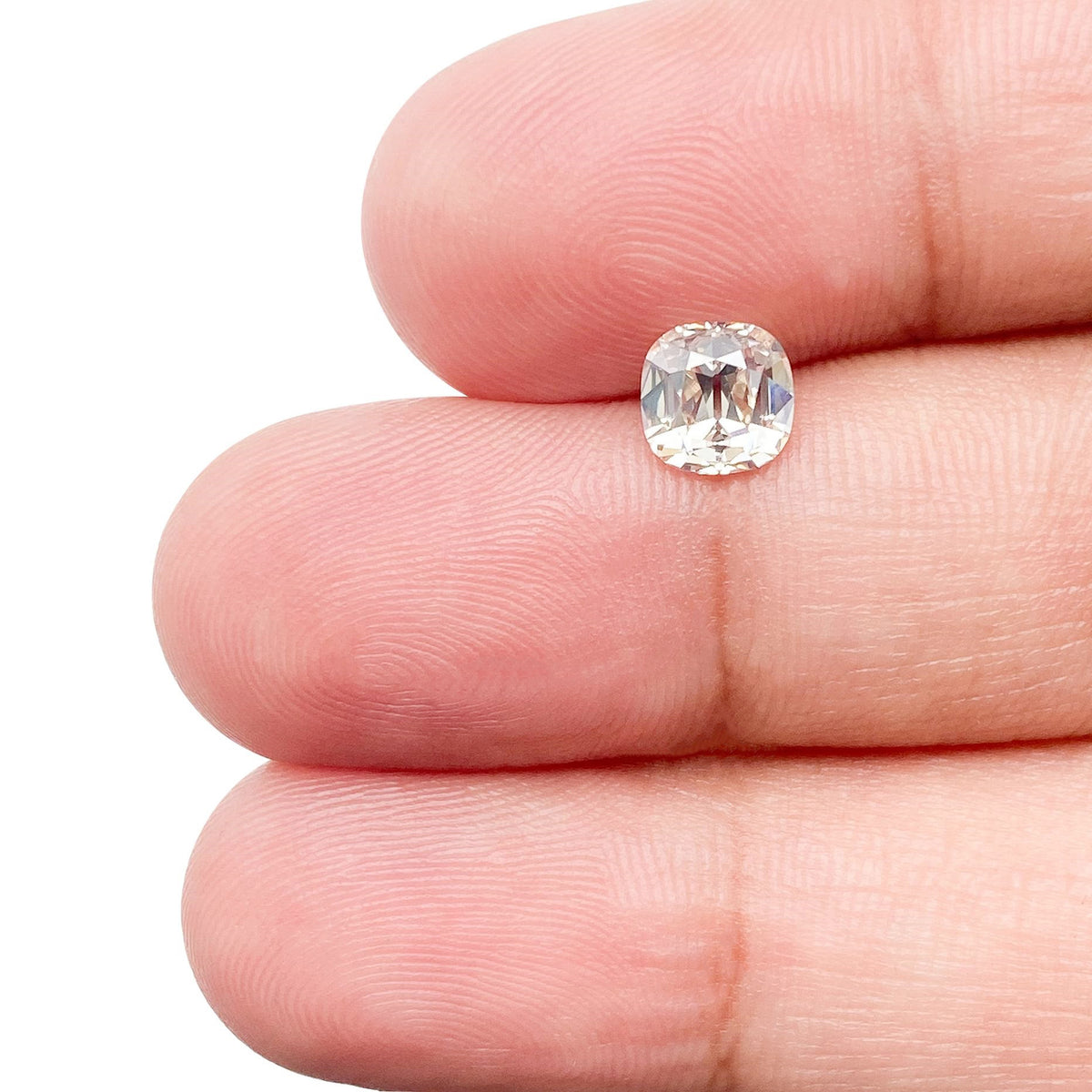 0.90ct | L/VS1 Cushion Shape Old Mine Cut Diamond (GIA) - Modern Rustic Diamond