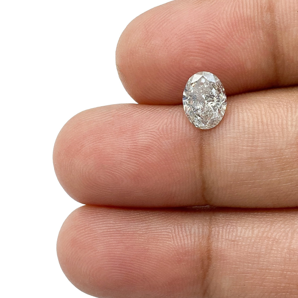 0.91ct | Rustic Oval Shape Brilliant Cut Diamond - Modern Rustic Diamond