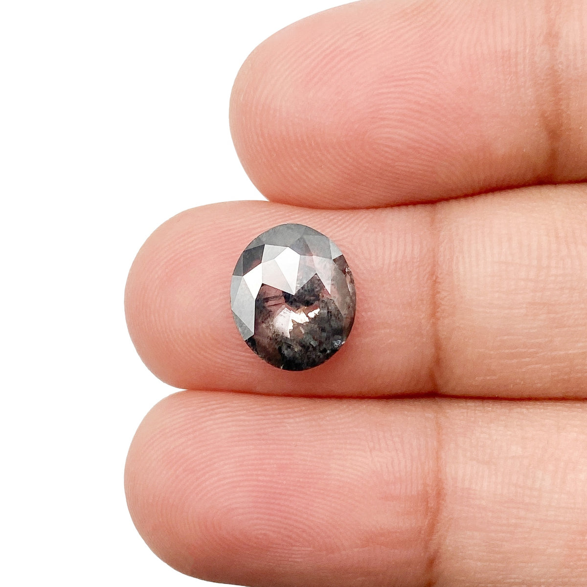 1.83ct | Rustic  Oval Shape Rose Cut Diamond - Modern Rustic Diamond