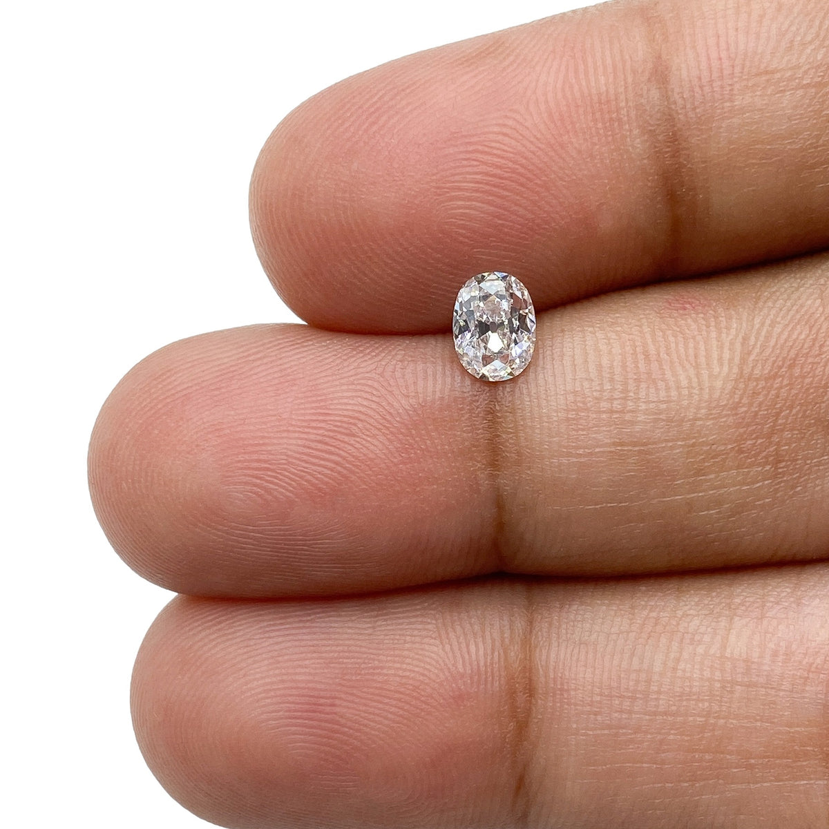 0.45ct | E/VS1 Oval Shape Old Mine Cut Diamond - Modern Rustic Diamond