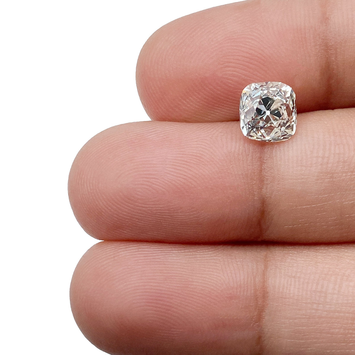 1.70ct | L/VS1 Cushion Shape Old Mine Cut Diamond (GIA) - Modern Rustic Diamond