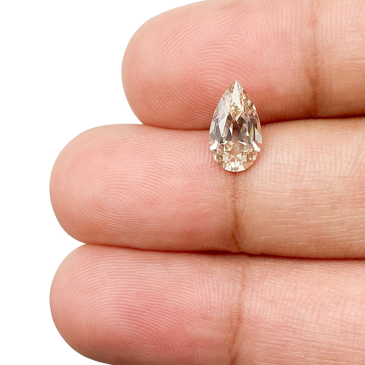 1.27ct | O-P/SI1 Pear Shape Old Mine Cut Diamond (GIA) - Modern Rustic Diamond