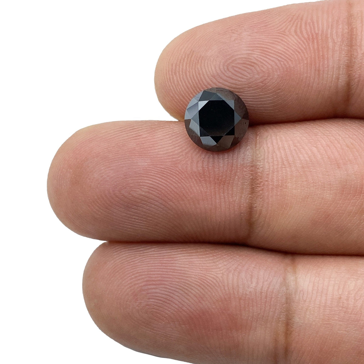 2.58ct | Black/ Round Shape Brilliant Cut Diamond-Modern Rustic Diamond