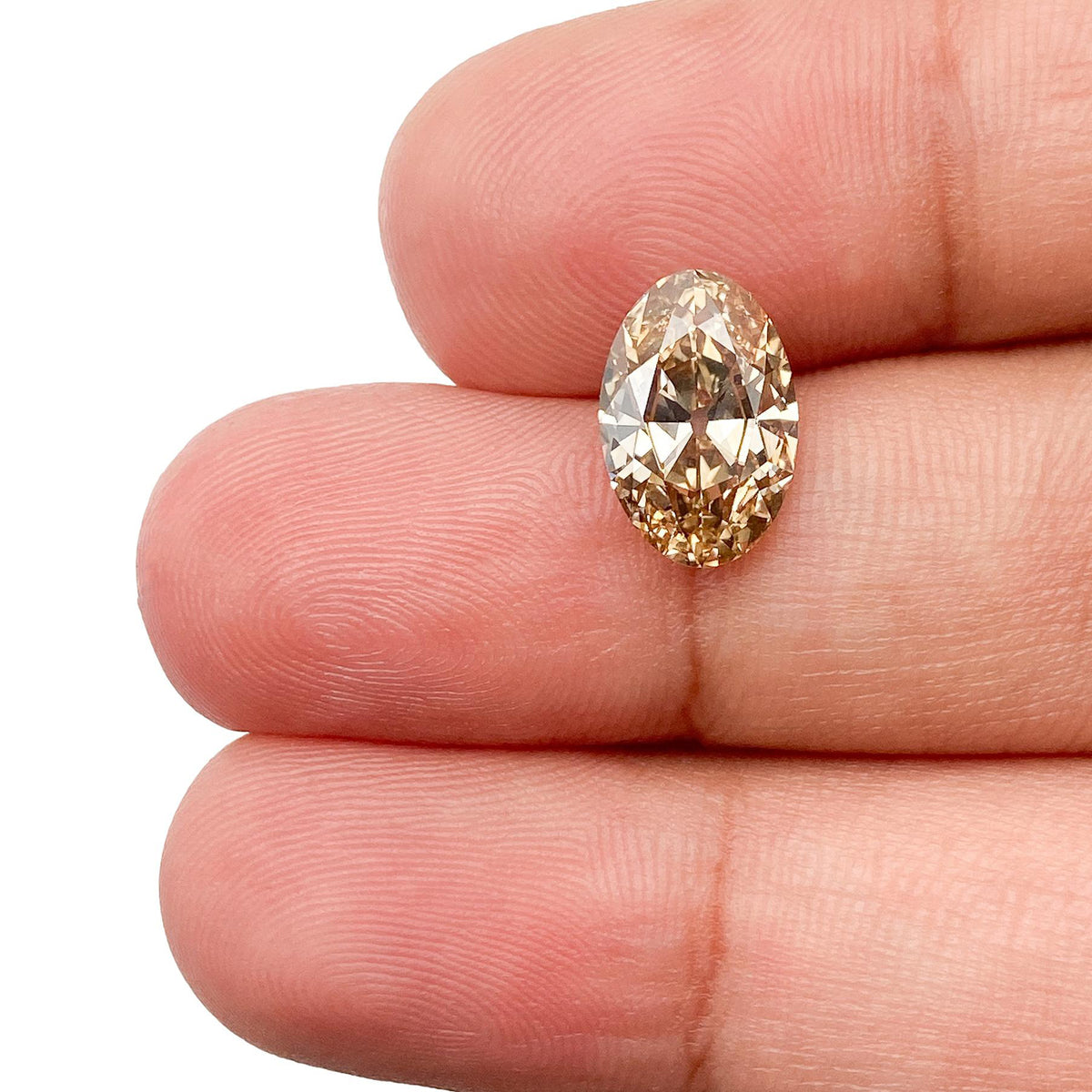 2.01ct | Champagne SI1 Oval Shape Old Mine Cut Diamond (GIA) - Modern Rustic Diamond