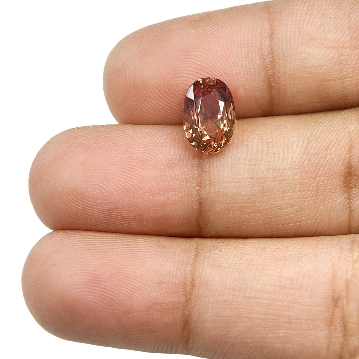 2.59ct | Brilliant Cut Oval Shape Brown Sapphire-Modern Rustic Diamond