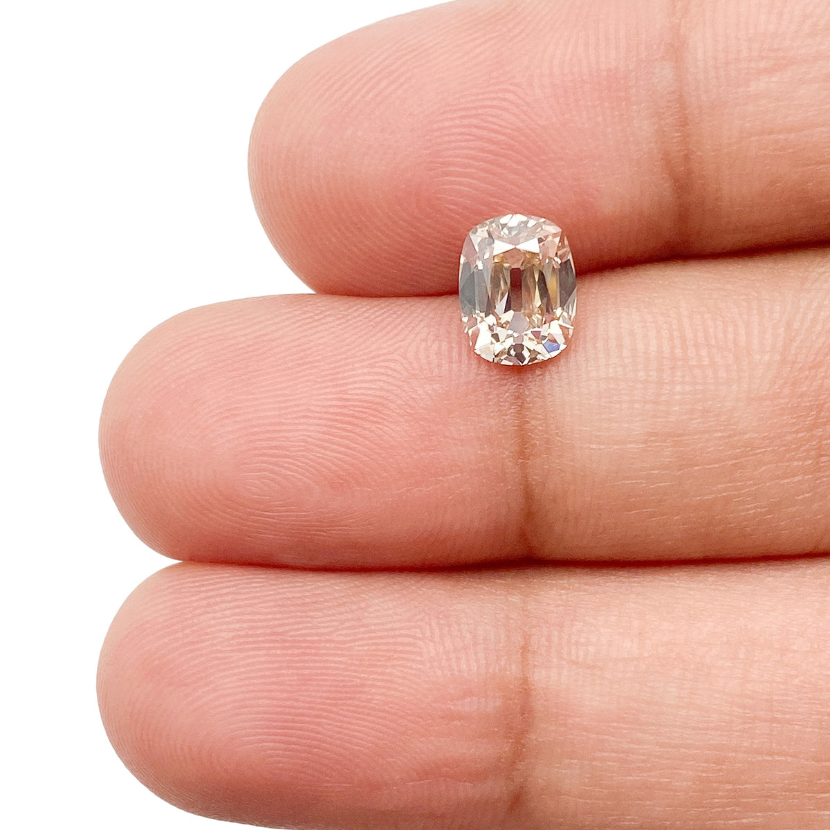 1.13ct | O-P/VS1 Cushion Shape Old Mine Cut Diamond (GIA) - Modern Rustic Diamond