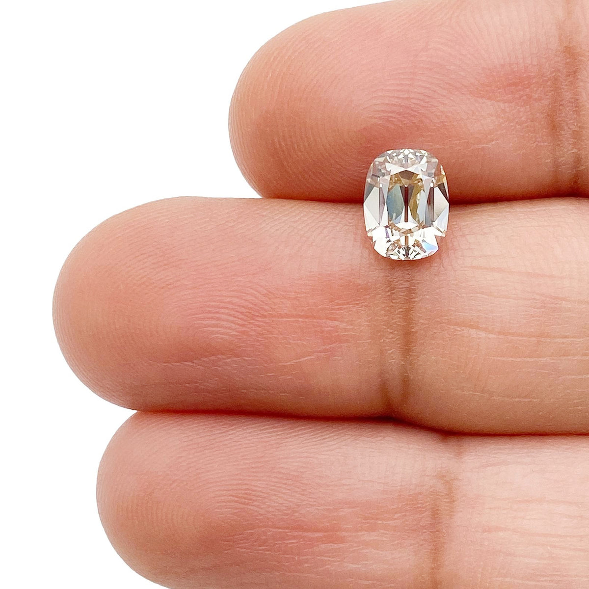 1.05ct | O-P/VS1 Cushion Shape Old Mine Cut Diamond (GIA) - Modern Rustic Diamond