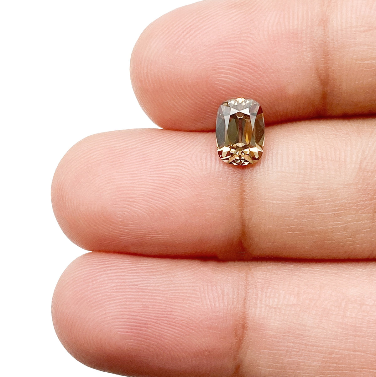 1.01ct | Champagne SI2 Cushion Shape Old Mine Cut Diamond (GIA) - Modern Rustic Diamond