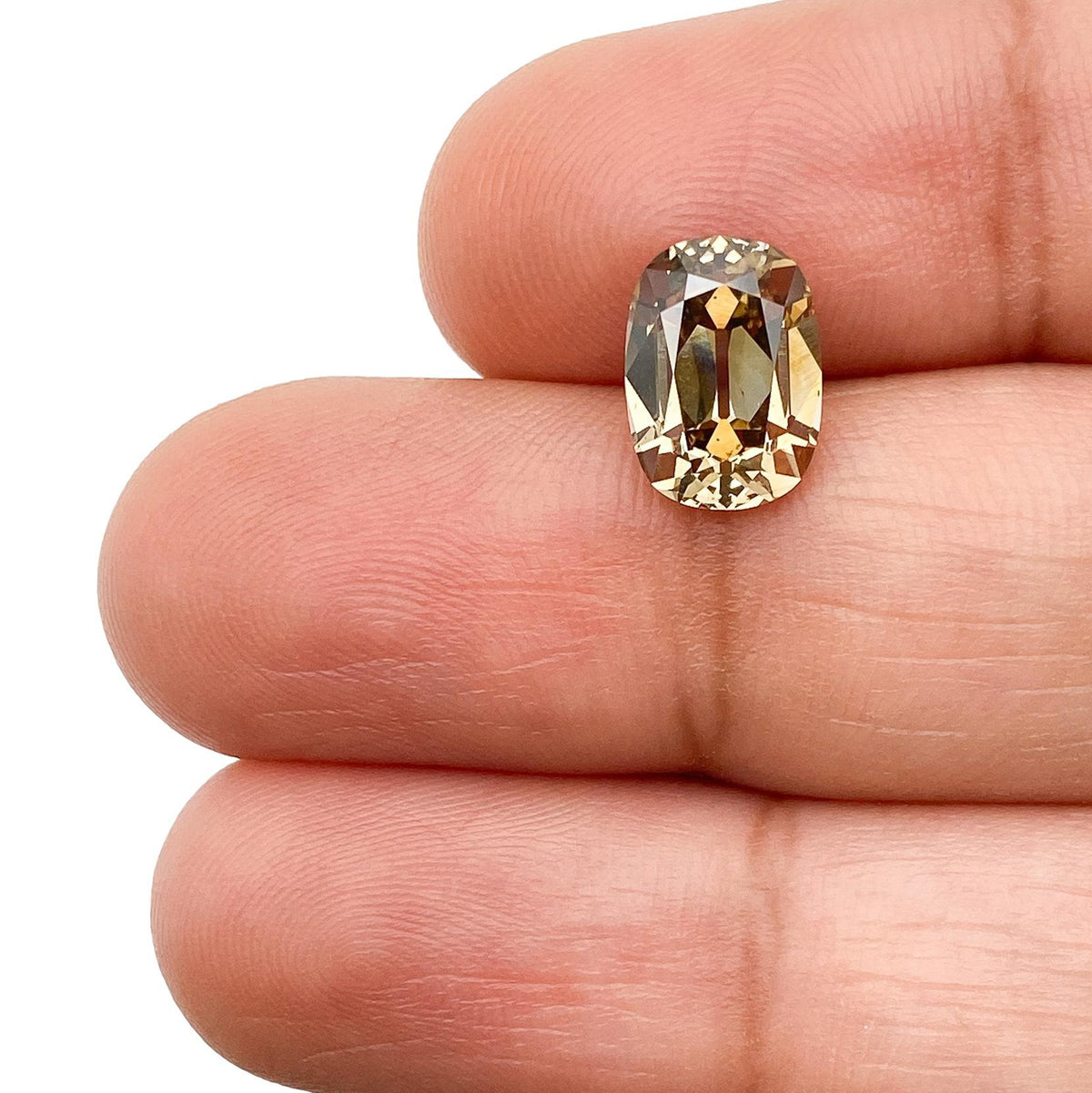 2.38ct | Cognac SI1 Cushion Shape Old Mine Cut Diamond (GIA) - Modern Rustic Diamond