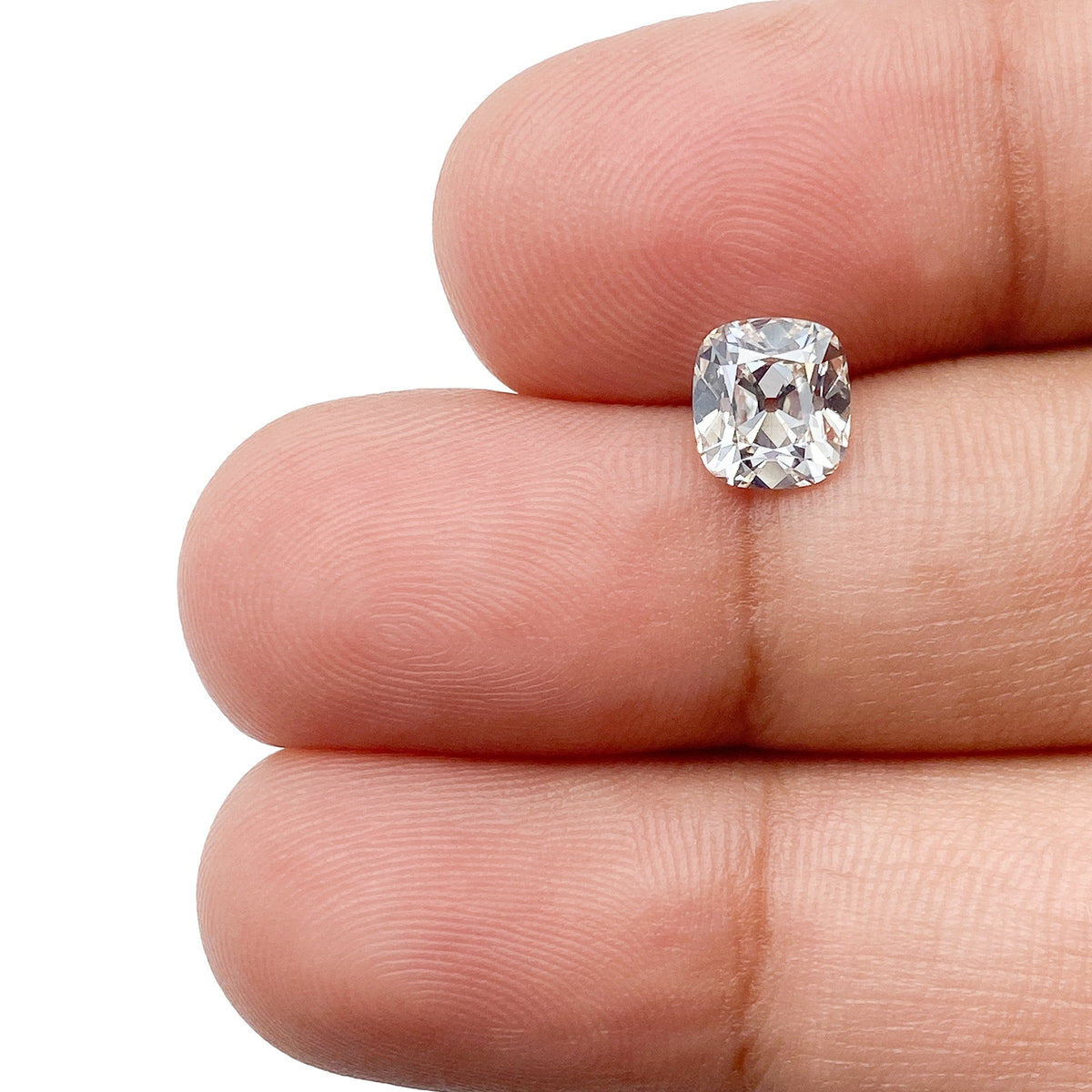 1.04ct | J/VS1 Cushion Shape Old Mine Cut Diamond (GIA) - Modern Rustic Diamond