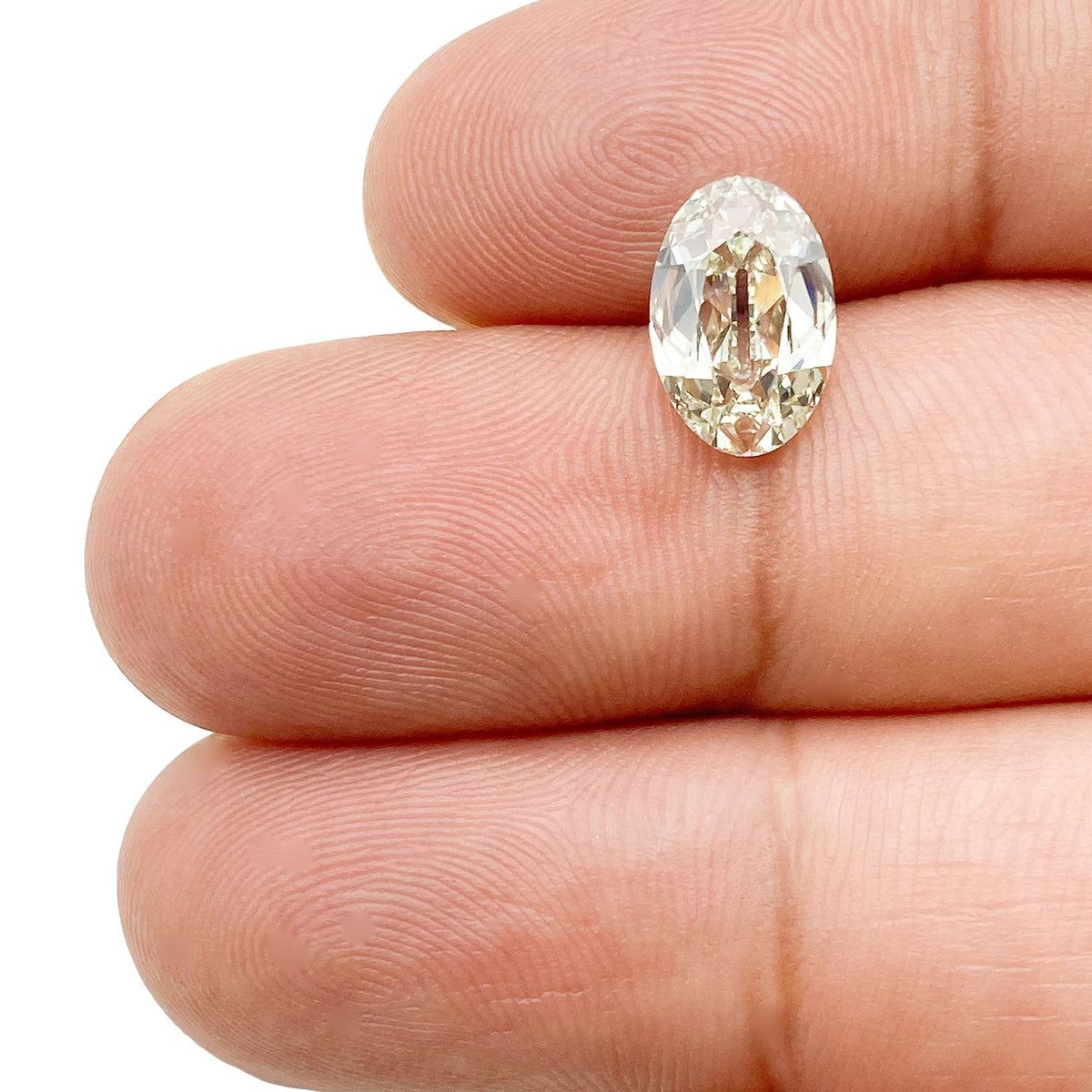 2.02ct | L/SI1 Oval Shape Old Mine Cut Diamond (GIA) - Modern Rustic Diamond