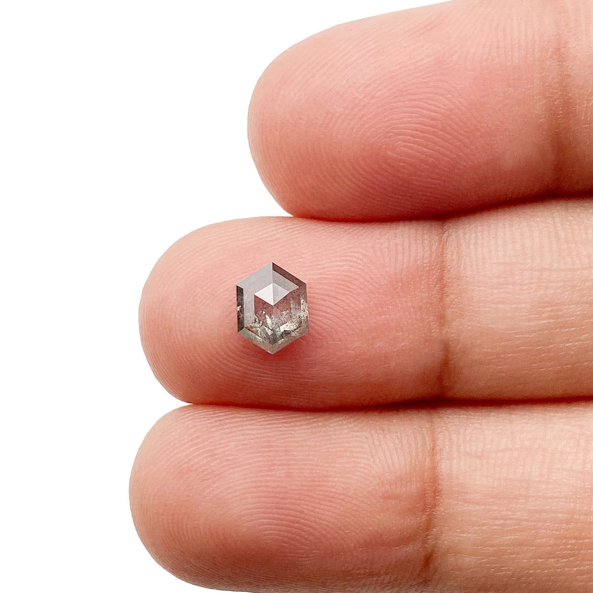 0.70ct | Rustic  Hexagon Shape Step Cut Diamond - Modern Rustic Diamond
