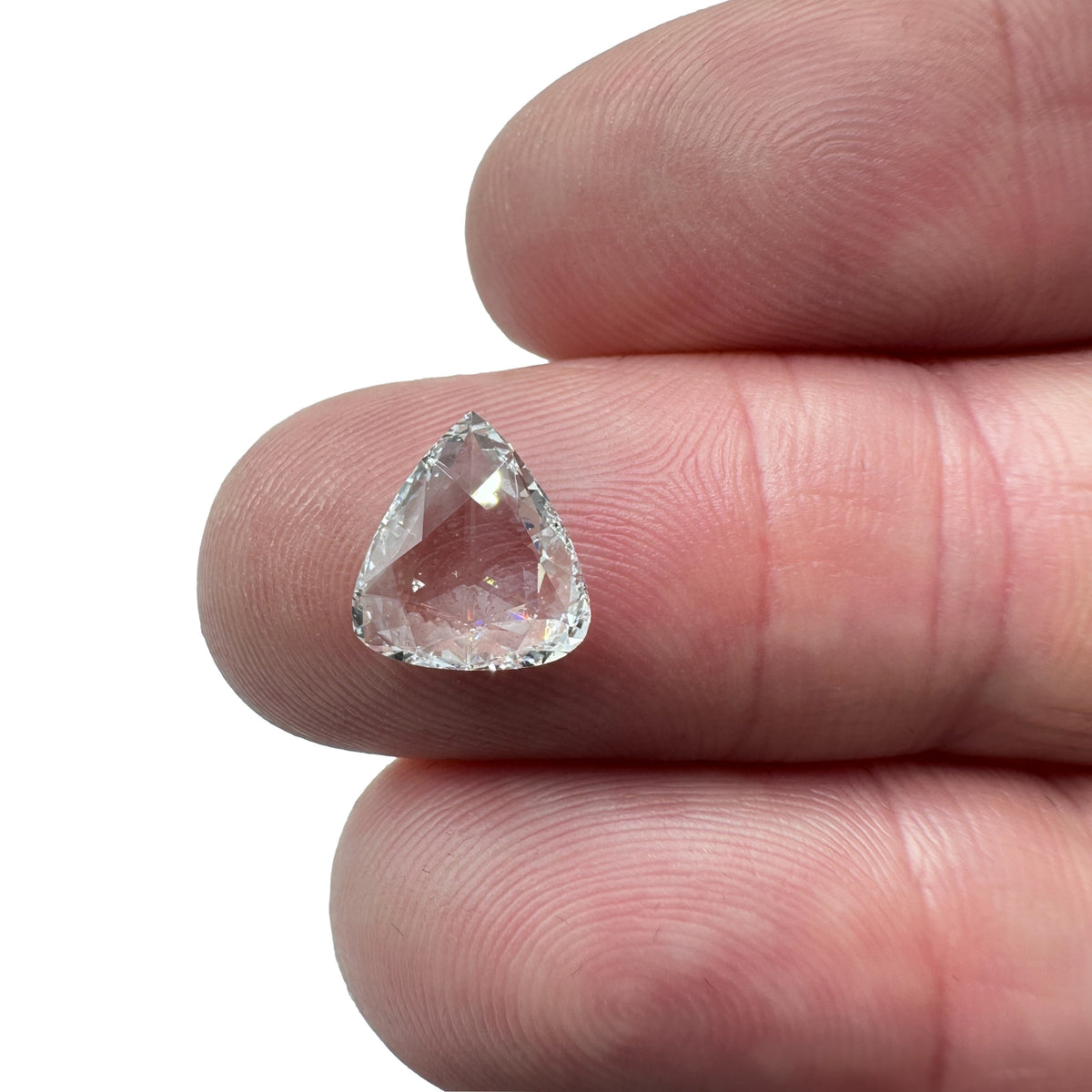 1.55ct | D/VS2 Pear Shape Rose Cut Diamond (GIA) - Modern Rustic Diamond